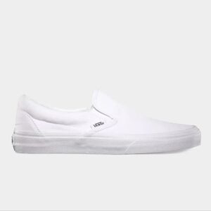 Vans Unisex Classic SlipOn True White Asher Canvas Shoes Size 8W 6.5M New In Box